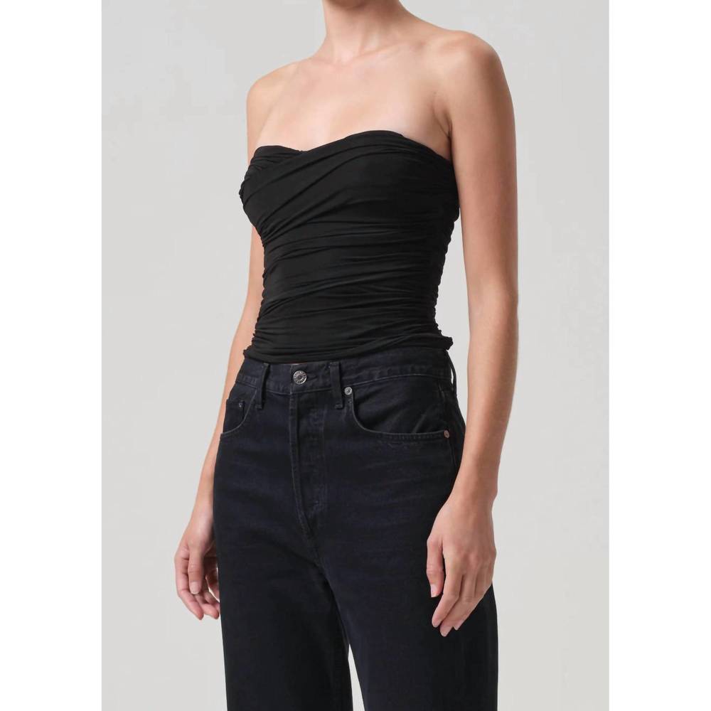 NEW AGOLDE tonia tube top in black - Picture 3 of 5